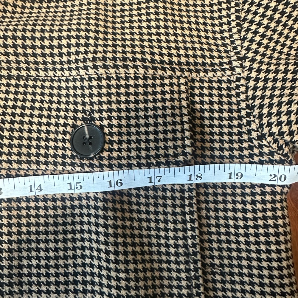 Current Air Houndstooth Shacket Jacket Small Brow… - image 7